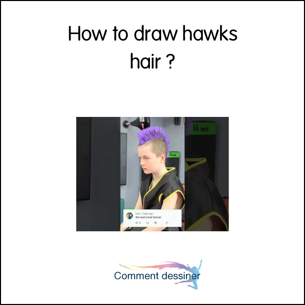 How to draw hawks hair